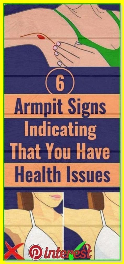 Armpit Signs Indicating That You Have Health Issues Health Issues