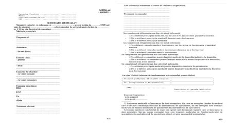 Scrisoare Medicala Model 2014