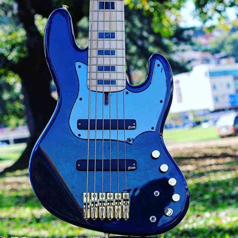 Super Jazz Bass Garcias Cordas Azul Baixo Viol O Baixos Viol Es Contra Baixo Guitarra