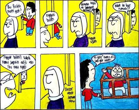 Sekolah Contoh Gambar Komik Pendidikan Yang Mudah Digambar Berbagai