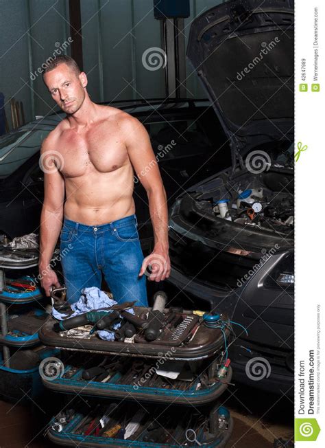 Auto Mechanic Stock Photo Image