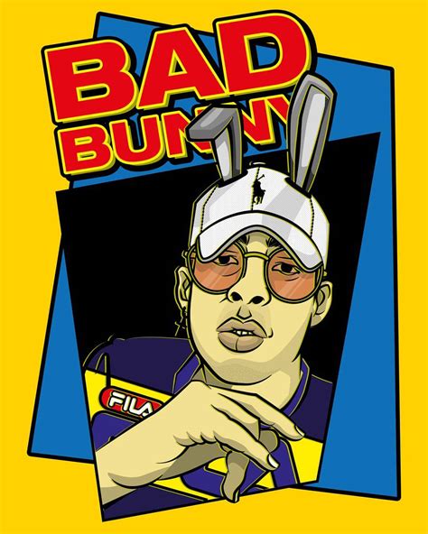 Bad Bunny Logo Background