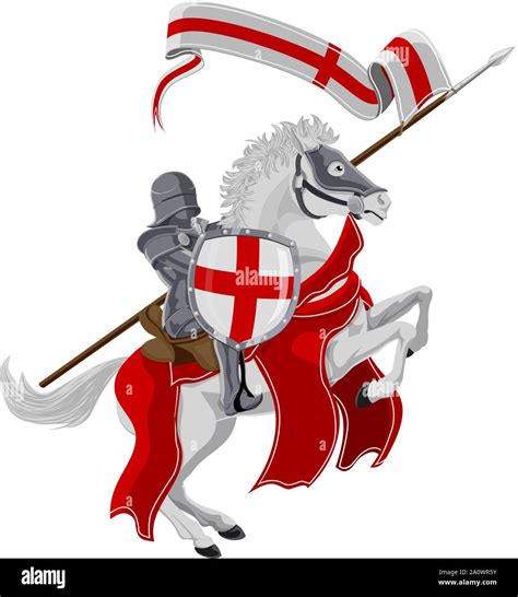 st george patron saint of england stock vector image and art alamy