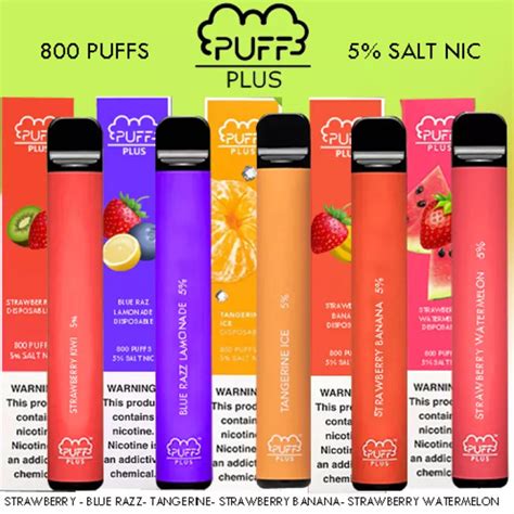 Puff Bar Plus Dispositivo Pod Desechables 800 Inhalaciones De Jugo De 3