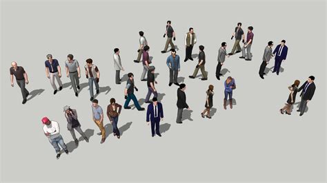 Group Of 3d People 3d Warehouse