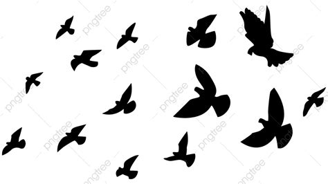 Birds Flying Silhouette Png Images Flying Birds Silhouette Silhouette