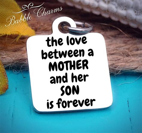 The Love Between A Mother And Her Son Is Forever Mother And Etsy
