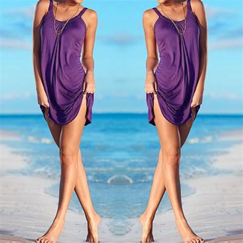 Women Beach Cover Ups Summer Sleeveless Beachwear Swim Beach Cover Up