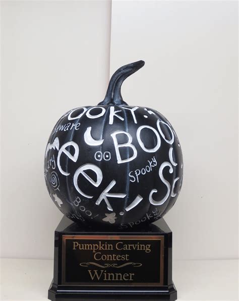 Halloween Trophy Pumpkin Carving Contest Best Costume Contest Etsy