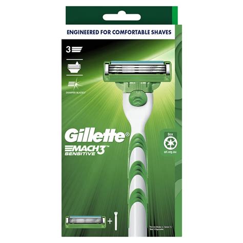 buy gillette mach 3 sensitive razor online at chemist warehouse®