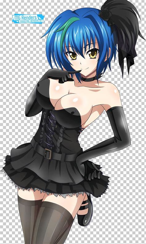 High School Dxd Anime Rossweisse Png Clipart Anime Black Hair Blue
