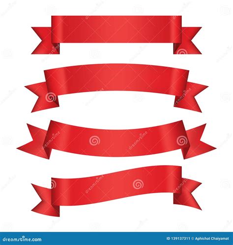 Set Of Red Arch Banner Icon Stock Illustration Illustration Of Icon