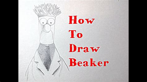 How To Draw Beaker From The Muppets Youtube