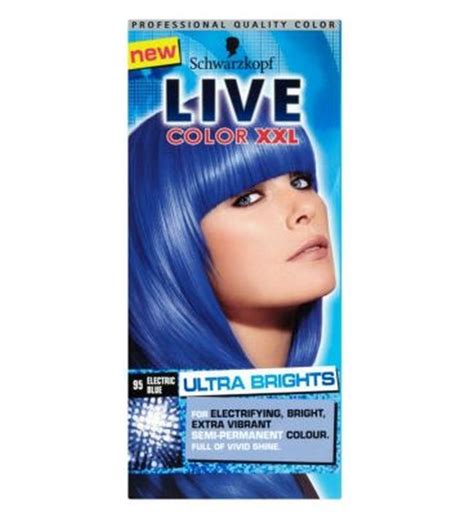 See more ideas about box hair dye, hair color, dyed hair. Schwarzkopf Live Color Xxl 95 Electric Blue Semi-Permanent ...