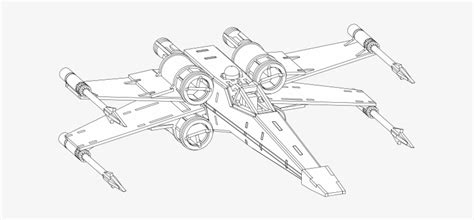 Star Wars  Star Wars X Wing Coloring  700x400 PNG Download  PNGkit