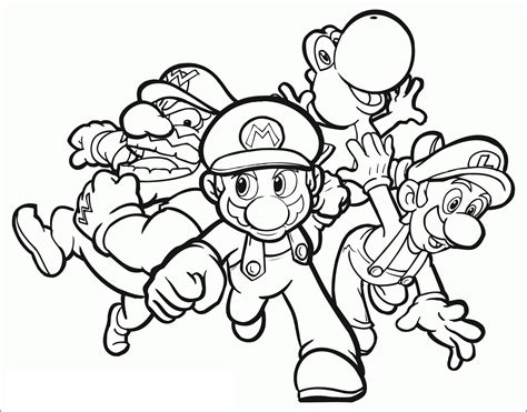 Dibujos De Super Mario Bros 153746 Videojuegos Para Colorear