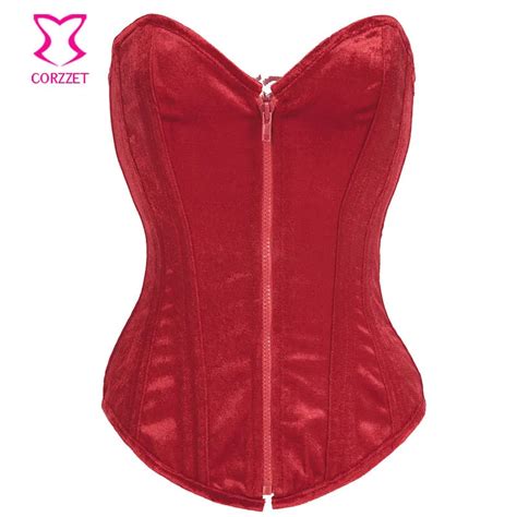 Sexy Waist Slimming Corsets For Women Steel Boned Red Corset Bustier