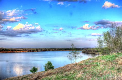 Overview Of Wazee Lake In The Black River Forest Image Free Stock