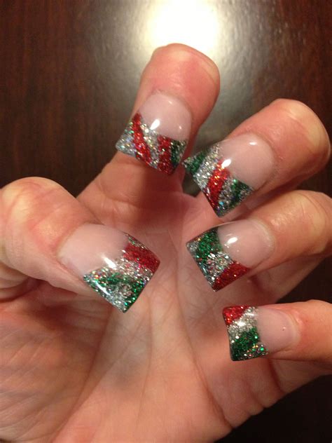 Christmas Nails Festival Nails Short Acrylic Nails Christmas Nail Art