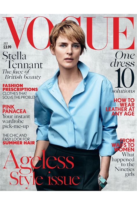 Stella Tennant July 2015 British Vogue Cover British Vogue British