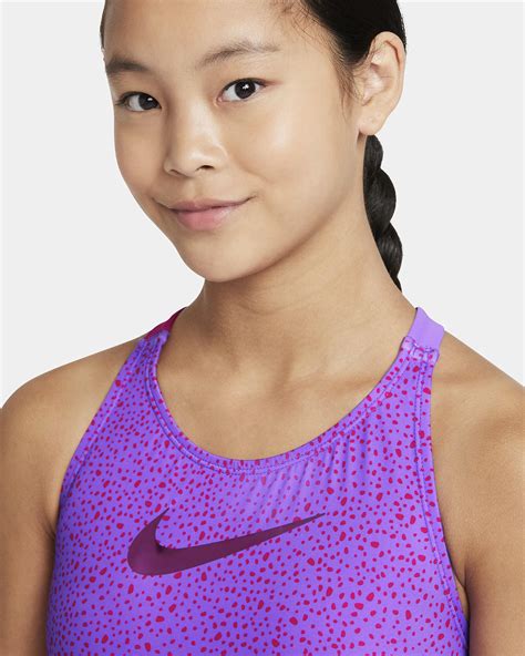 Nike Water Dots Big Kids Girls Cross Back Monokini