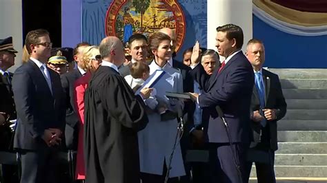 Ron Desantis Officially Sworn In As 46th Governor Of Florida Nbc 6