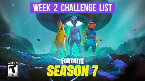 Week 2 Challenge List Fortnite Season 7