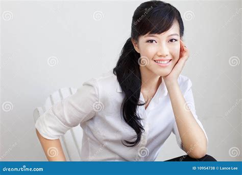 Attractive Beautiful Chinese Businesswoman Stock Photo Image Of