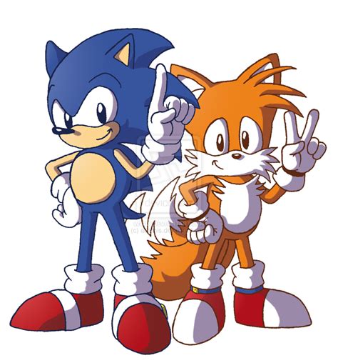 Sonic And Tails Art 2 Colored By Ethandeffes On Deviantart