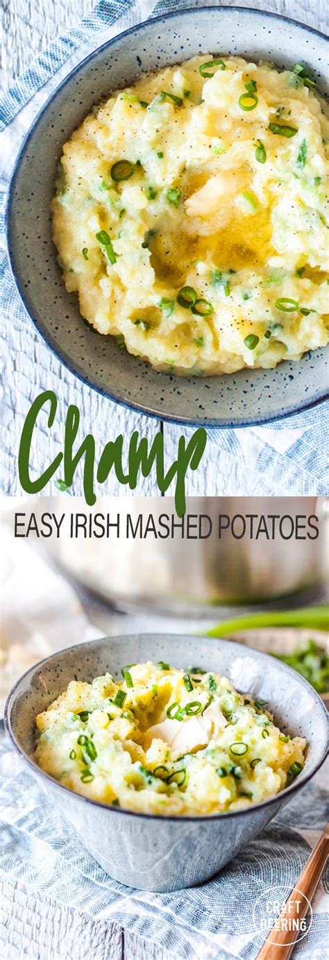 Champ Irish Mashed Potatoes Irish Mashed Potatoes Easy Mashed
