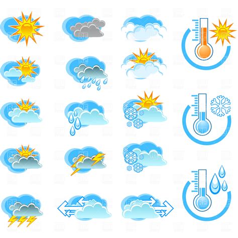 8 Forecast Icon Weather Symbols Images Weather Forecast Symbols