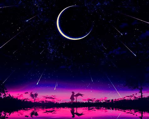 1280x1024 Cool Anime Starry Night Illustration 1280x1024 Resolution