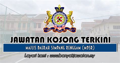 Get the most popular abbreviation for majlis daerah simpang renggam updated in 2021. Jawatan Kosong di Majlis Daerah Simpang Renggam (MDSR ...