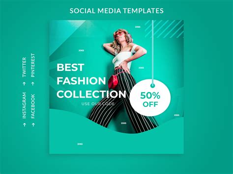 best fashion collection social media design templates uplabs