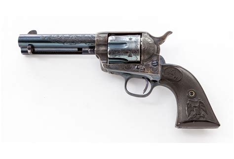 Antique Factory Engd Colt Saa Revolver