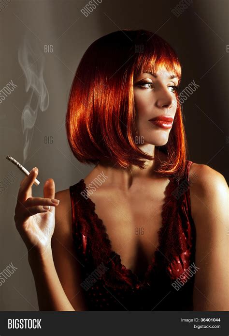 beautiful woman smoke image and photo free trial bigstock