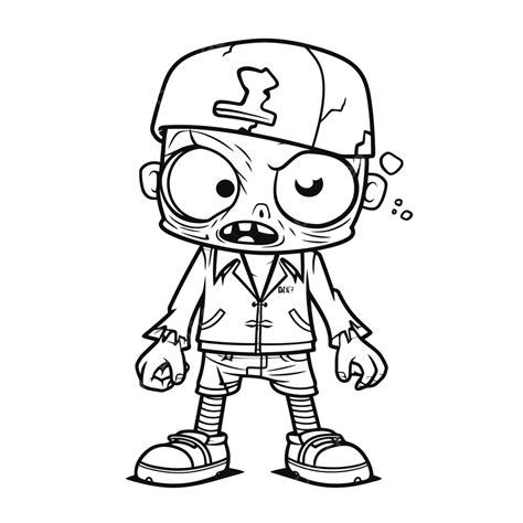 Zombie Cartoon Coloring Pages Ozzy Coloring Pages Zombie Outline Sketch