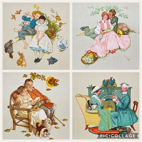 Norman Rockwell 1977 The Four Ages Of Love Portfolio Signed Limited