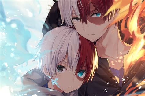 Explore origin 0 base skins used to create this skin; Download 2560x1700 Todoroki Shouto, Boku No Hero Academia ...