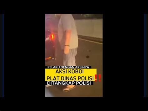 Detik Detik Polisi Tangkap Koboi Jalanan Acungkan Pistol Di Tol Youtube