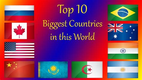 20 Largest Countries In The World