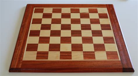 Large Padauk And Maple Chess Board Etsy