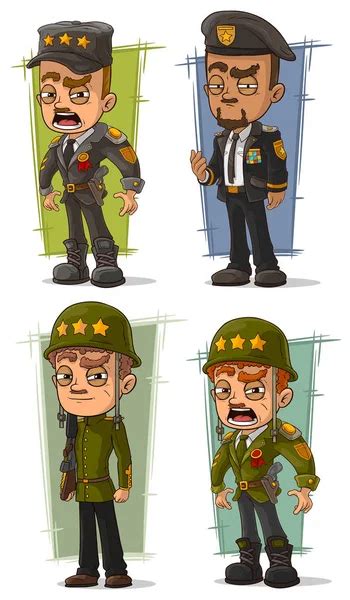 Dibujos Animados General Militar Imágenes De Stock De Arte Vectorial