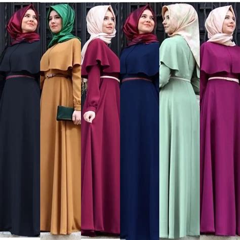 Muslim Abaya Dress Women Fashion Islamic Arabic Long Hijab Dress Black