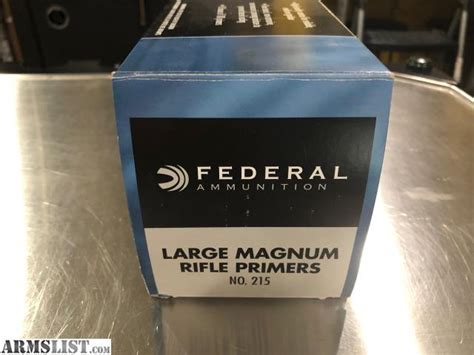 Armslist For Sale Federal Large Rifle Magnum Primers 215