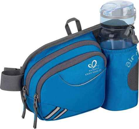 Waterfly Waist Bag With Water Bottle Holder Hiking Fanny Pack Jogging