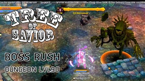 In today's patch, tree of savior boosted the monster respawn rate by 50% and restricted megaphones to level 40 and up. Tree of Savior Dungeon level 90 Boss Rush - YouTube