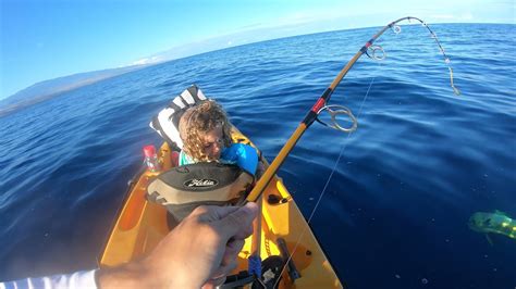 Hawaii Kayak Fishing Big Island Lc 12 Double Hook Up Opelu Hobie