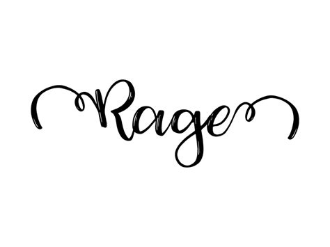 Rage Lettering Graphic By Islanowarul · Creative Fabrica
