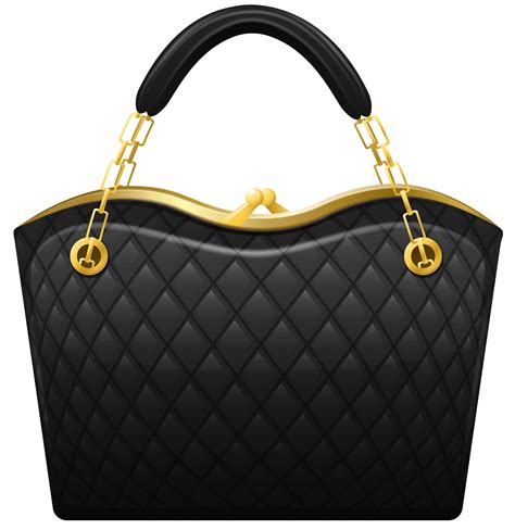 Black Handbag Png Clip Art Trendy Purses Black Handbags Trendy